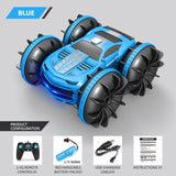2.4GHz Dual Control Waterproof 4WD All Terrain RC Stunt Car Yellow Pandora