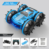 2.4GHz Dual Control Waterproof 4WD All Terrain RC Stunt Car Yellow Pandora