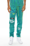 Hype Official Print Track Pants Lime Milo