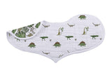 Dino Days Cotton Burp Cloth Bib 2PK Lavender Charlie