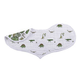 Dino Days Cotton Burp Cloth Bib 2PK Lavender Charlie