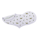Dino Days Cotton Burp Cloth Bib 2PK Lavender Charlie