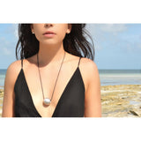 Recycled Bombshell Ball Necklace Ariel