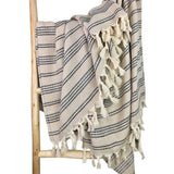 Woven Stripe Turkish Throw Ariel