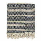 Woven Stripe Turkish Throw Ariel