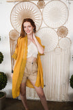 Sunshine Lace Trim Kimono Periwinkle Aether