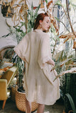 Sunshine Lace Trim Kimono Periwinkle Aether