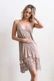 T-Back Lace Slip Dress Periwinkle Aether