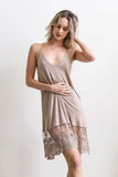 T-Back Lace Slip Dress Periwinkle Aether