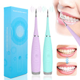 Electric Sonic Dental Calculus Plaque Remover Tool Pink Iolaus