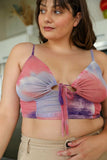 Tie Dye Mesh Keyhole Brami Plus