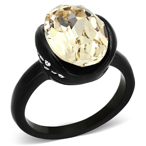 TK1298 IP Black(Ion Plating) Stainless Steel Ring