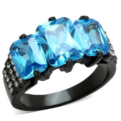 TK1866 IP Black(Ion Plating) Stainless Steel Ring