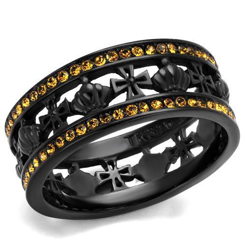 TK2204 IP Black(Ion Plating) Stainless Steel Ring