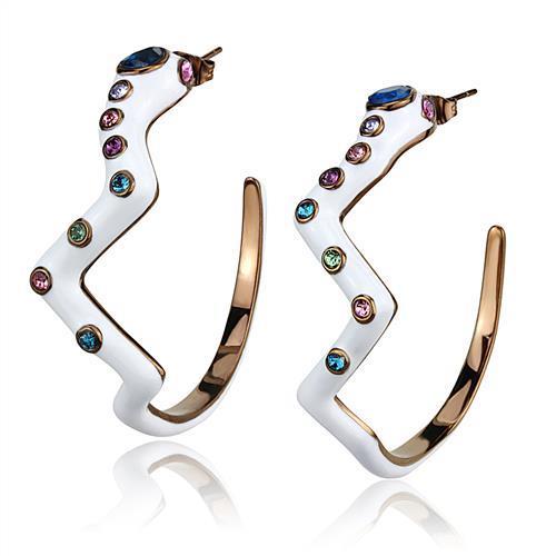 TK2729 IP Coffee light Stainless Steel Earrings