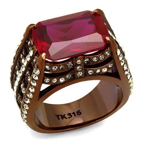 TK2779 IP Coffee light Stainless Steel Ring with