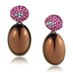 TK2787 IP Coffee light Stainless Steel Earrings