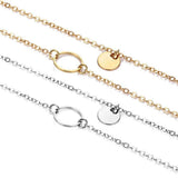 Double Circle Two Layer Necklace Jasper