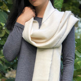 Andes Snow Baby Alpaca Scarf Ariel