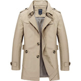 Mens Classic Trench Coat Yellow Pandora