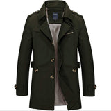 Mens Classic Trench Coat Yellow Pandora