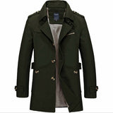 Mens Classic Trench Coat Yellow Pandora