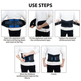 Breathable Mesh Lumbar Support Belt with 6 Stays for Men & Women Pink Iolaus