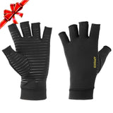Arthritis Compression Copper Fiber Gloves for Men & Women Pink Iolaus